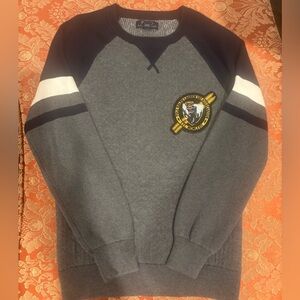 Polo by Ralph Lauren Blue and Gray Knit Top